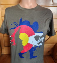 Load image into Gallery viewer, Colorado Flag Sasquatch Elk Hunter Shirt
